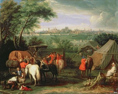 The Siege of Tournai by Louis XIV by Adam Frans van der Meulen